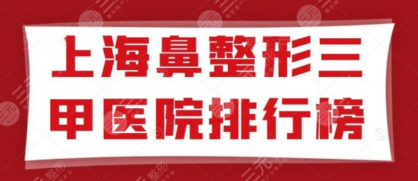 上海鼻整形三甲医院排行榜，技术与实力优先，哪些实至名归？