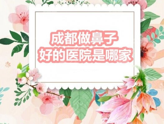 成都做鼻子好的医院是哪家?圣丹福、天使之翼、武侯天后等~ 成都做鼻子好的医院是哪家?圣丹福、天使之翼、武侯天后等~