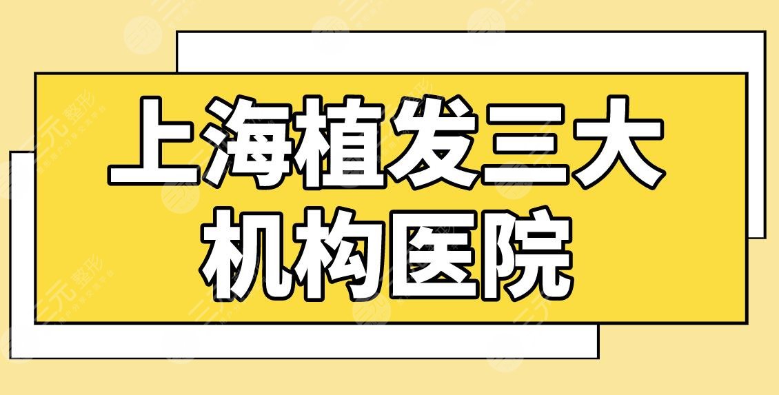 上海植发三大机构医院有哪些？医院排名榜|新生、碧莲盛、大麦如何？
