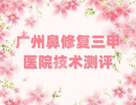 广州鼻修复三甲医院技术测评，排行榜前5家公布，任你来选！